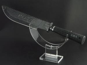 1k) Présentoir acrylique orientable de baïonnette, épée.  
