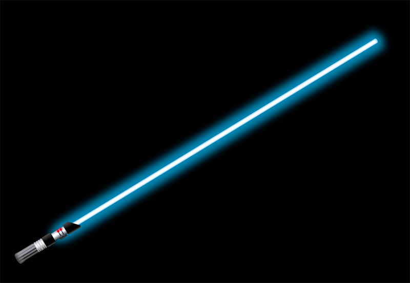 Sabre laser de la guerre des toiles pour le Jedi