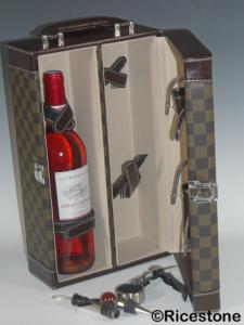 5) COFFRET et mallette de sommelier. Coffret-cadeau luxe stockage de vin 