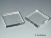 1ab) 12x supports acrylique 3x3x0,6 cm, présentoir de collection